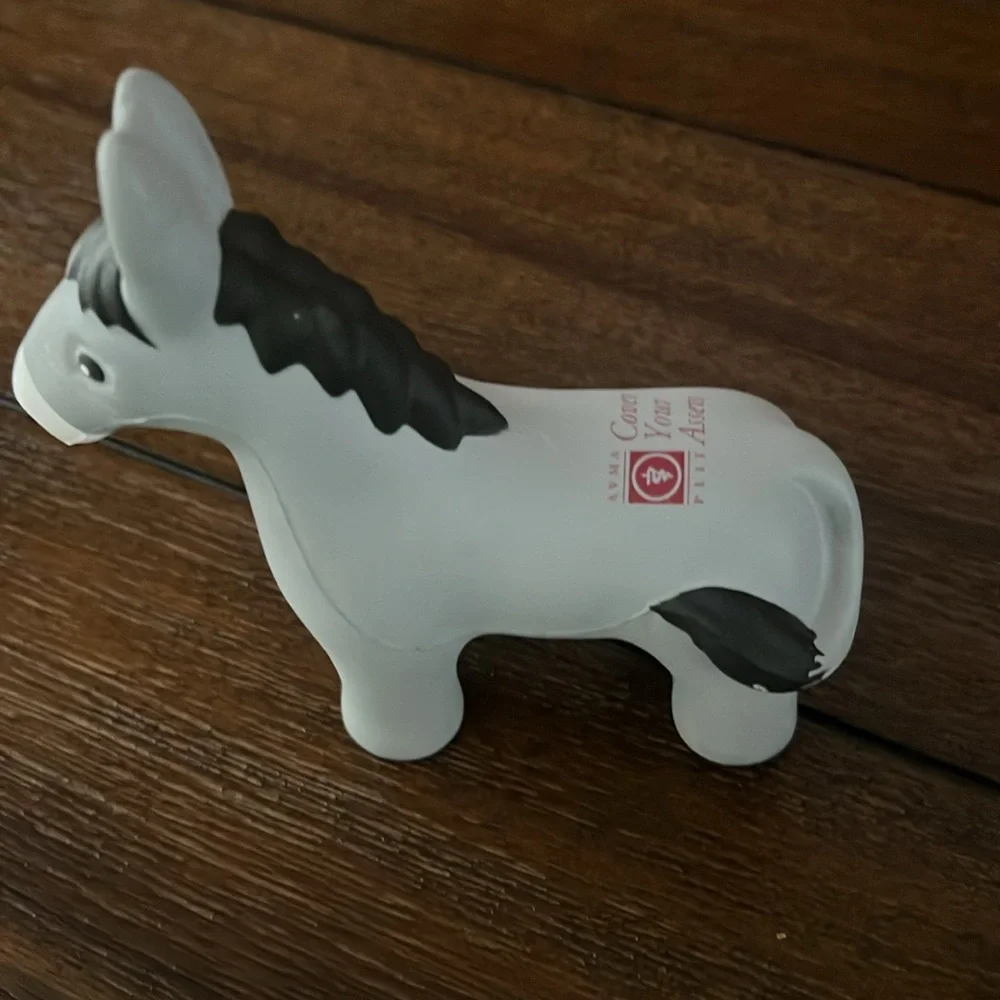 Gray Donkey Stress Foam Toy - Picture 2 of 2